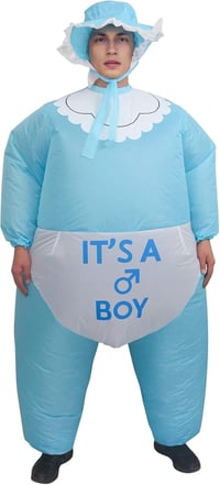 IRETG Felfújható Baba Jelmez Felnőtteknek Halloween Karnevál Cosplay Ruha 8