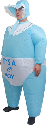 IRETG Felfújható Baba Jelmez Felnőtteknek Halloween Karnevál Cosplay Ruha 9