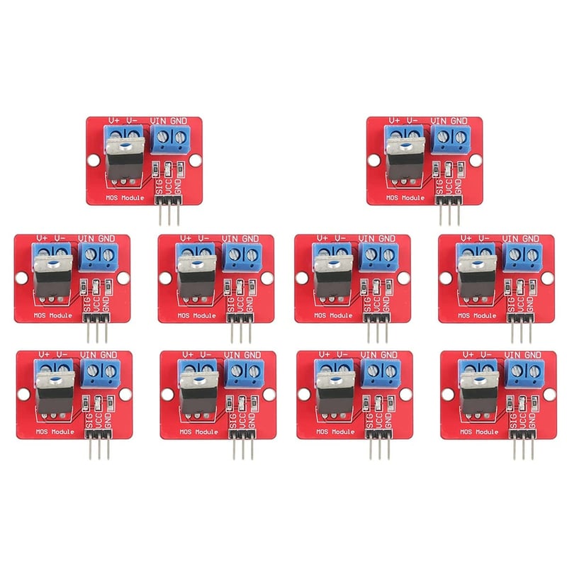 IRF520 MOS Driver Modul PWM Fényerőszabályzó 0-24V MOSFET IRF520 MCU ARM vezérlőhöz 10 db