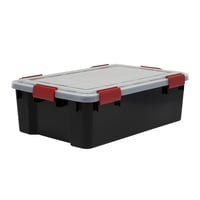 IRIS Ohyama AT-LS Légmentes Műanyag Tárolódoboz Tetővel, 30 L — A tároló doboz teteje sérült a belső müanyagok (állapot: lásd a 2. képet) 6