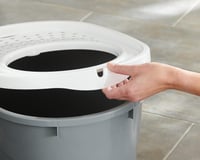 Iris Ohyama TECL-20 Litieră Închisă pentru Pisici cu Lopățică, Deschidere Superioară, Dimensiune Mare, 46L, Gri, Fără BPA, Curățare Ușoară, Pentru Pisici de până la 7 kg 5