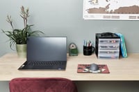 Iris Ohyama DC-A5 4, set od 2 stolna ladičara, crna, ergonomska ručka, 26x19x22 cm, plastični organizator s ladicama 4