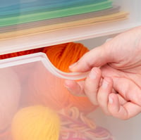 Comodă cu sertare din plastic Iris Ohyama DDDC-360 cu roți, 6 sertare mici, alb, fără BPA, pentru birou, baie, dormitor 5