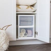 Iris Ohyama MSD-2 kutija s ladicama, 3 komada, 13,7 L, plastični organizator koji se može slagati, bijela/prozirna, bez BPA, za lijekove, papir i pribor za rukotvorine 5