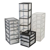 Dulap cu sertare din plastic Iris Ohyama OCH-2006, 6 sertare, format A4, negru, organizator pentru birou și școală 7