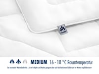 Celoročný prikrývka z merino vlny Irisette Merino 135x200 cm, 100% čistá vlna, biela, bavlnený saténový poťah, Öko-Tex, priedušná 3