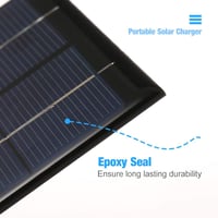 Irishom Hordozható Napelemes Töltő USB Csatlakozással Mobiltelefonokhoz 2W 5V Szolár Panel Kempingezéshez Túrázáshoz Utazáshoz 5