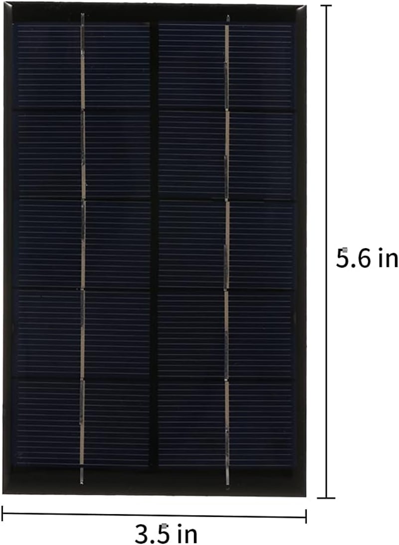 Irishom Hordozható Napelemes Töltő USB Csatlakozással Mobiltelefonokhoz 2W 5V Szolár Panel Kempingezéshez Túrázáshoz Utazáshoz