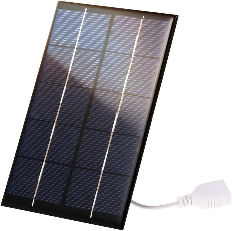 Irishom Hordozható Napelemes Töltő USB Csatlakozással Mobiltelefonokhoz 2W 5V Szolár Panel Kempingezéshez Túrázáshoz Utazáshoz