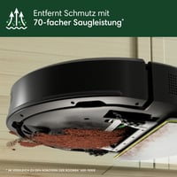 Robot aspirator și mop iRobot Roomba 105 Combo + Stație de golire automată – ClearView LiDAR, 7000Pa, 120 minute, SmartScrub, golire automată timp de 75 de zile, negru 6