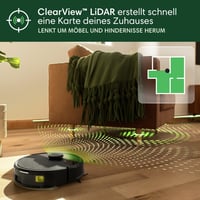 Robot aspirator și mop iRobot Roomba 105 Combo + Stație de golire automată – ClearView LiDAR, 7000Pa, 120 minute, SmartScrub, golire automată timp de 75 de zile, negru 7