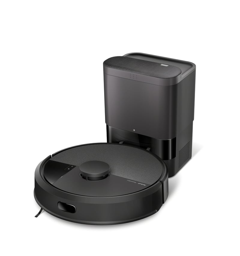 Robot aspirator și mop iRobot Roomba 105 Combo + Stație de golire automată – ClearView LiDAR, 7000Pa, 120 minute, SmartScrub, golire automată timp de 75 de zile, negru