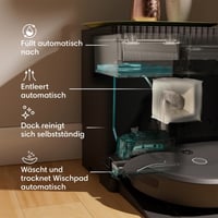 iRobot Roomba Combo 10 Max 2-u-1 robotski usisavač i brisač s bazom - samopražnjenje, samopunjenje, pranje krpe, mapiranje, crni 7