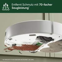 Robot aspirator iRobot Roomba Combo 405 Plus cu stație AutoWash - ClearView LiDAR - 7000Pa - lavete de ștergere DualClean - SmartScrub - golire autonomă 75 de zile - Alb 5