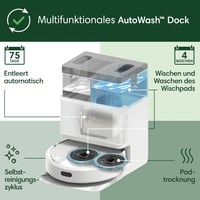 Robot aspirator iRobot Roomba Combo 405 Plus cu stație AutoWash - ClearView LiDAR - 7000Pa - lavete de ștergere DualClean - SmartScrub - golire autonomă 75 de zile - Alb 7
