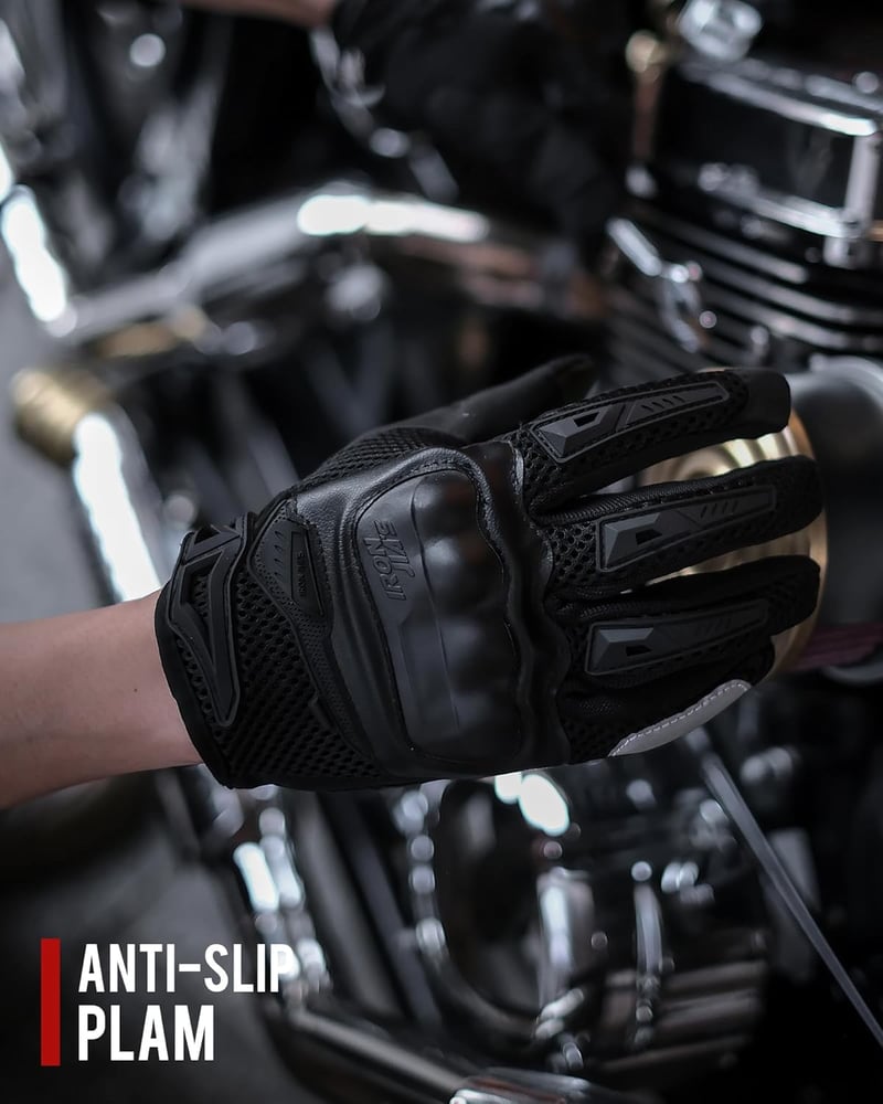 IRON JIA'S Motoros Kesztyű Férfi Nyári Érintőképernyő Puha Légáteresztő