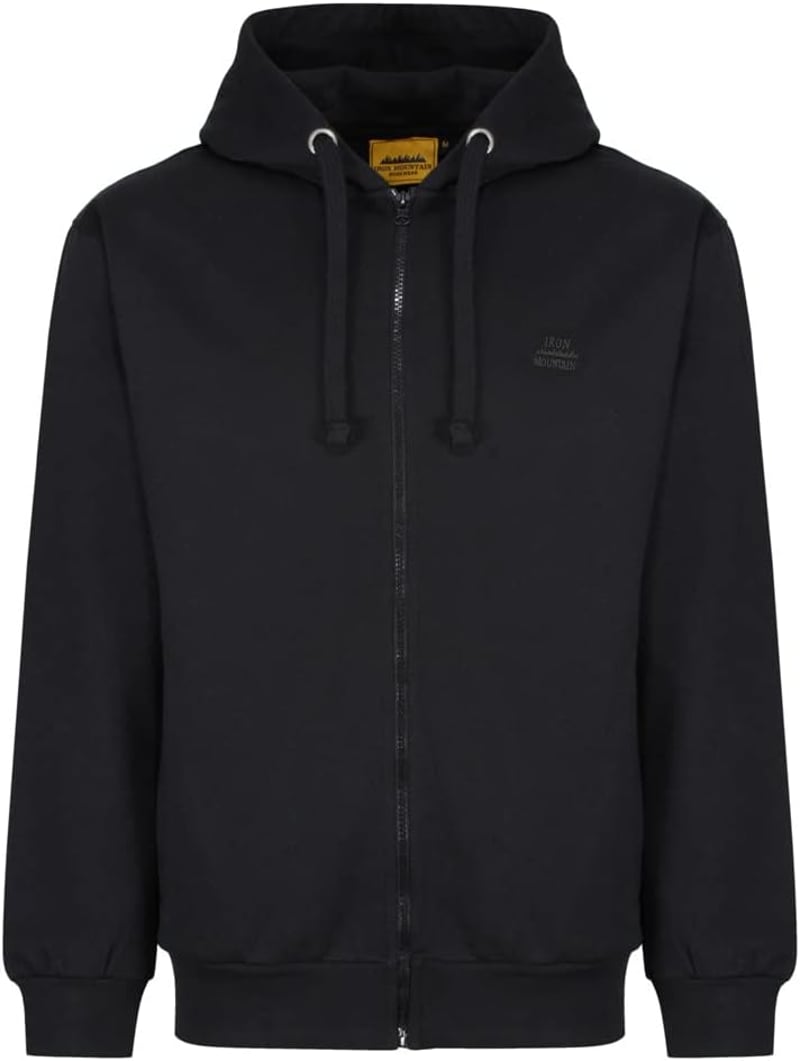 Iron Mountain Férfi Fleece Pulóver Teljes Cipzárral Kapucnis Felső