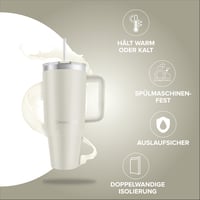 IronMaxx Termikus Pohár Füllel 1.2L Krém - Rozsdamentes Acél - 1.2L, Cream 2