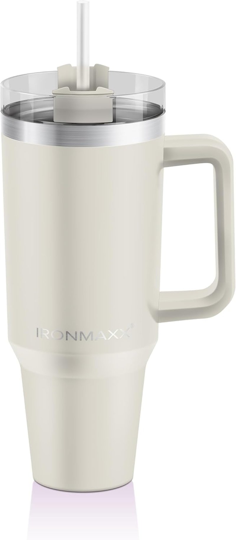 IronMaxx Termikus Pohár Füllel 1.2L Krém - Rozsdamentes Acél - 1.2L, Cream