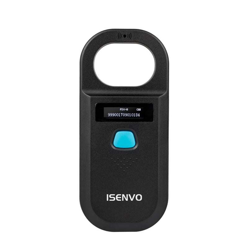 ISENVO Čitač životinjskih čipova Punjivi RFID Mikročip Skener 134.2 125 kHz