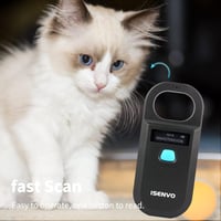 ISENVO Állat Chip Olvasó Töltöthető RFID Mikro Chip Szkenner 134.2 125 kHz 6