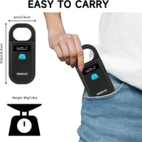 ISENVO Állat Chip Olvasó Töltöthető RFID Mikro Chip Szkenner 134.2 125 kHz 5