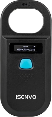 ISENVO Állat Chip Olvasó Töltöthető RFID Mikro Chip Szkenner 134.2 125 kHz 1