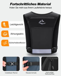 ISEYOU Ultralight futó hátizsák reflektív hidratációs mellény futáshoz kerékpározáshoz 2