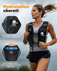 ISEYOU Ultralight futó hátizsák reflektív hidratációs mellény futáshoz kerékpározáshoz 4