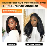 ISHEENY Tape-In Valódi Hajhosszabbítás Göndör 55cm Természetes Fekete 50g 5