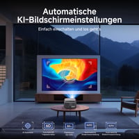 Proiector Smart 4K iSinbox – Compatibil cu Netflix, 1500 ANSI, HDR10+, Dolby Audio, WiFi 6, Bluetooth, Focalizare automată, Corecție trapezoidală 6D, Rezistent la praf – Home cinema și proiecție în aer liber 6