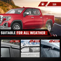 ISINLASSO Chevrolet Silverado/GMC Sierra 1500 Crew Cab 2019-2024 Ablakterelő Szélvédő 4 db Fekete 5