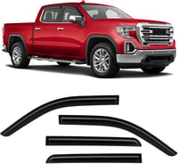 ISINLASSO Chevrolet Silverado/GMC Sierra 1500 Crew Cab 2019-2024 Ablakterelő Szélvédő 4 db Fekete 1
