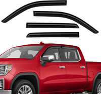 ISINLASSO Chevrolet Silverado/GMC Sierra 1500 Crew Cab 2019-2024 Ablakterelő Szélvédő 4 db Fekete 2