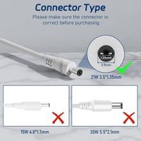 Isisyu 21W Tápegység Echo 1-2 Gen, Echo Show, Echo Plus, Fire TV Adapter Kábellel 4