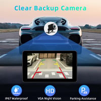 islxuox 7-palcový Android displej do auta a CarPlay, bezdrôtový CarPlay, 1080P HD cúvacia kamera, IPS dotyková obrazovka, Bluetooth, AUX, FM, GPS navigácia 3