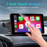 islxuox 7-palcový Android displej do auta a CarPlay, bezdrôtový CarPlay, 1080P HD cúvacia kamera, IPS dotyková obrazovka, Bluetooth, AUX, FM, GPS navigácia 8