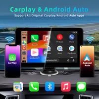 islxuox 7-palcový Android displej do auta a CarPlay, bezdrôtový CarPlay, 1080P HD cúvacia kamera, IPS dotyková obrazovka, Bluetooth, AUX, FM, GPS navigácia 2