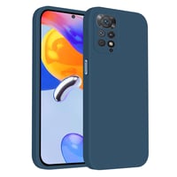 Kryt na Xiaomi Redmi Note 11 Pro 5G/4G z tekutého silikónu ISOI – modrý 1