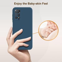 ISOI Xiaomi Redmi Note 11 Pro 5G/4G folyékony szilikon tok - kék 4