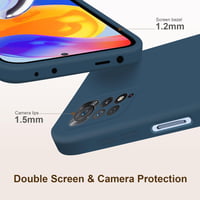 ISOI Xiaomi Redmi Note 11 Pro 5G/4G folyékony szilikon tok - kék 2