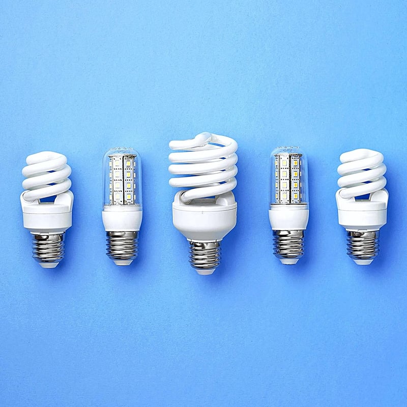 ISOLATECH 2db E27 Kerámia Foglalat LED Energiatakarékos Izzó 250V Mennyezeti Fürdőszoba Konyha