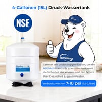 iSpring T32M PAE RO tartály fehér 3,2 gallon víztisztító rendszerhez 2