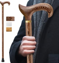 ispuoocti Ergonomikus Fa Sétabot Férfiaknak és Nőknek, 226 kg Terhelhetőség, Időseknek 1