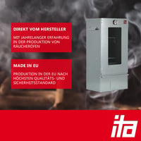 ITA Smoker 7002 Prémiová nerezová udiareň – 3-poschodová, 81 cm, s okienkom a teplomerom – na studené aj teplé údenie, pre 7 kg mäsa 2