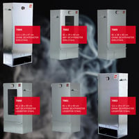 ITA Smoker 7002 Prémiová nerezová udiareň – 3-poschodová, 81 cm, s okienkom a teplomerom – na studené aj teplé údenie, pre 7 kg mäsa 6
