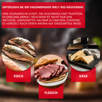 ITA Smoker 7002 Prémiová nerezová udiareň – 3-poschodová, 81 cm, s okienkom a teplomerom – na studené aj teplé údenie, pre 7 kg mäsa 7