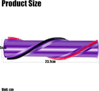 Italdos Pótfej Dyson V8 Porszívóhoz - Kompatibilis #967485-01 Modellel, 4 Bordás Szőnyegtisztító Henger, 5 cm Átmérő, Lila 5