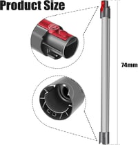Italdos Teleszkópos Cső Dyson V11 V10 V15 V8 V7 Kompatibilis 73cm Ezüst 3