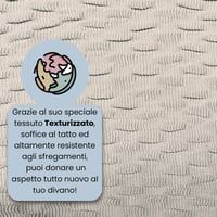 Poťah na rozkladaciu pohovku Italian Bed Linen, krémový, pre 3 osoby 4